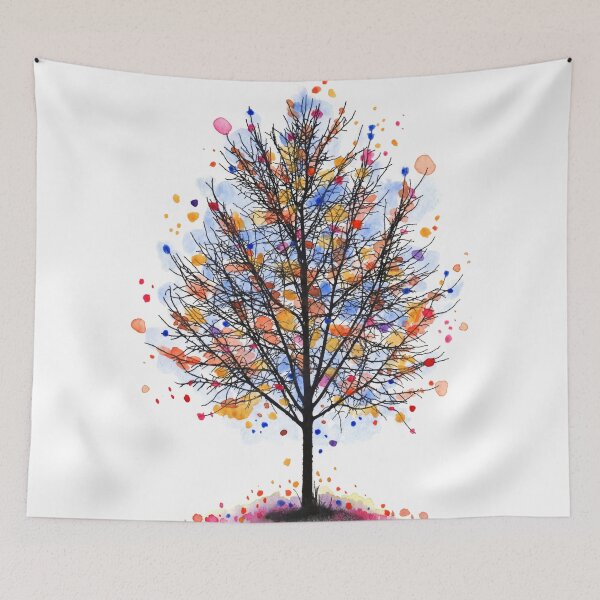 Item preview, Landscape 470 multicolor tree designed and sold by artbylucie.
