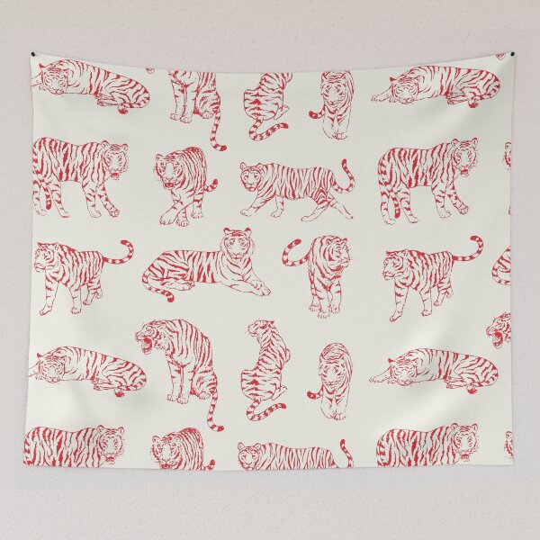 Item preview, Tigers designed and sold by Mary Scarlett LaBerge.