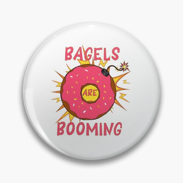 Item preview, bagels are booming designed and sold by YouHappyMyHappy.