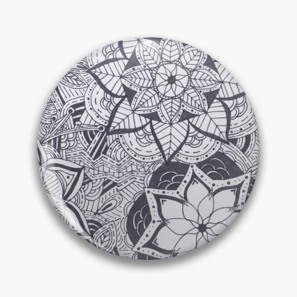 Item preview, Dark Grey Mandala Improvisation designed and sold by MarisaGoncalves.