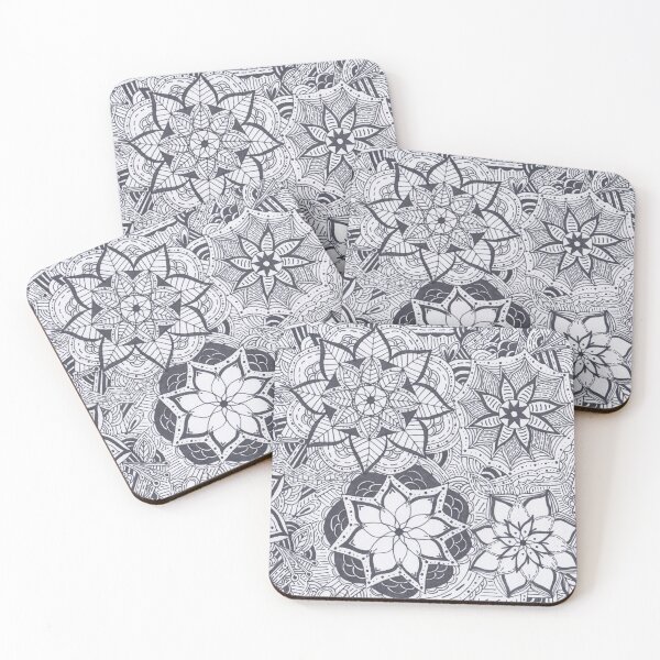 Item preview, Dark Grey Mandala Improvisation designed and sold by MarisaGoncalves.