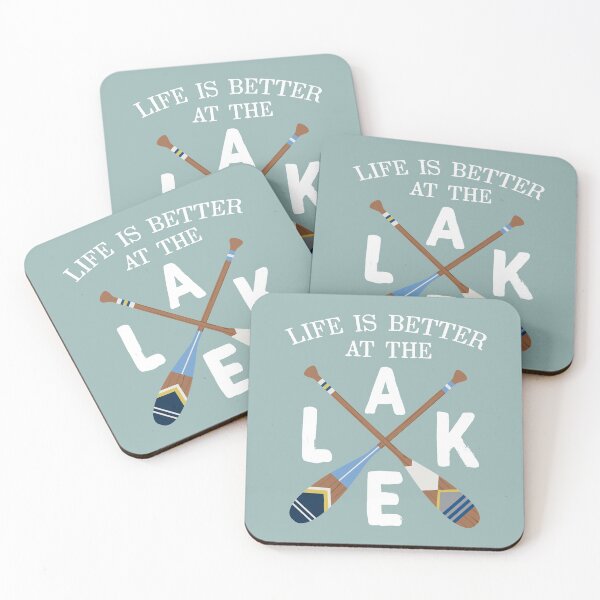 Item preview, Life Is Better At The LAKE Painted Paddles designed and sold by GreatLakesLocal.