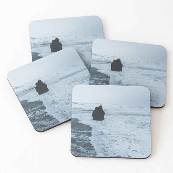 Item preview, Horizontal aerial view of Black Sand Beach (Reynisfjara Beach) in Vík í Mýrdal (Vik), Iceland designed and sold by michieldros.