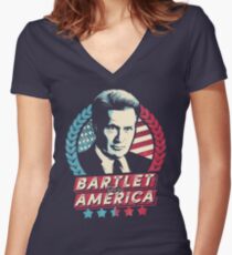 Camiseta entallada de cuello en V Bartlet para América