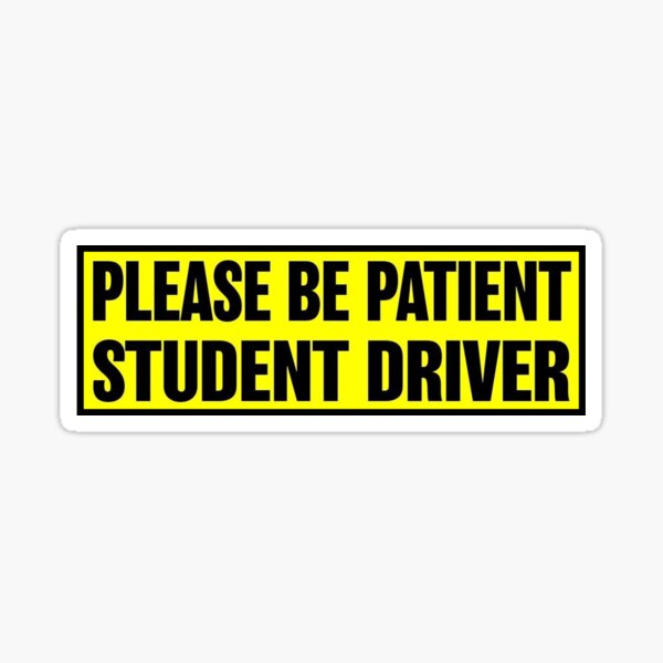 Download Student Driver Stickers Redbubble