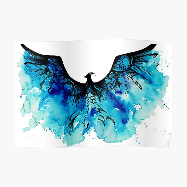 Blue Phoenix Poster