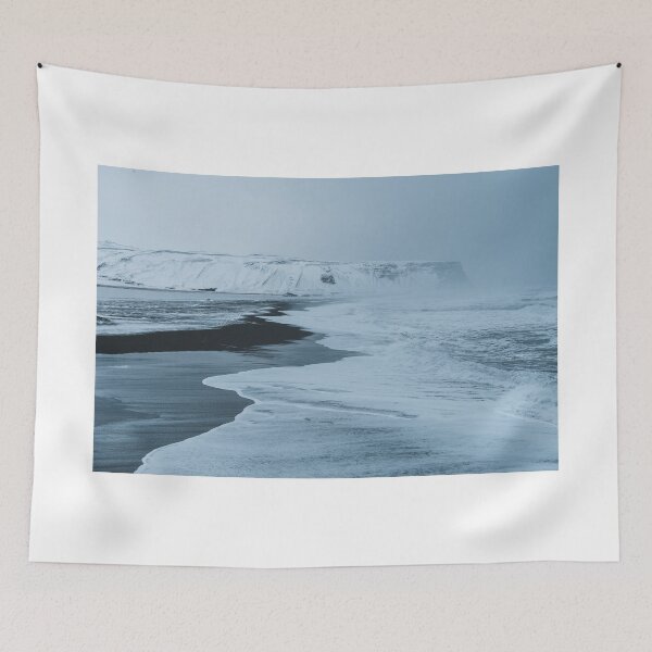Item preview, Black Sand Beach (Reynisfjara Beach) in Vík í Mýrdal (Vik), Iceland just before sunset  designed and sold by michieldros.