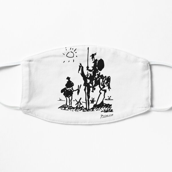 Pablo Picasso Don Quixote 1955 Artwork Shirt, Reproduction Mask