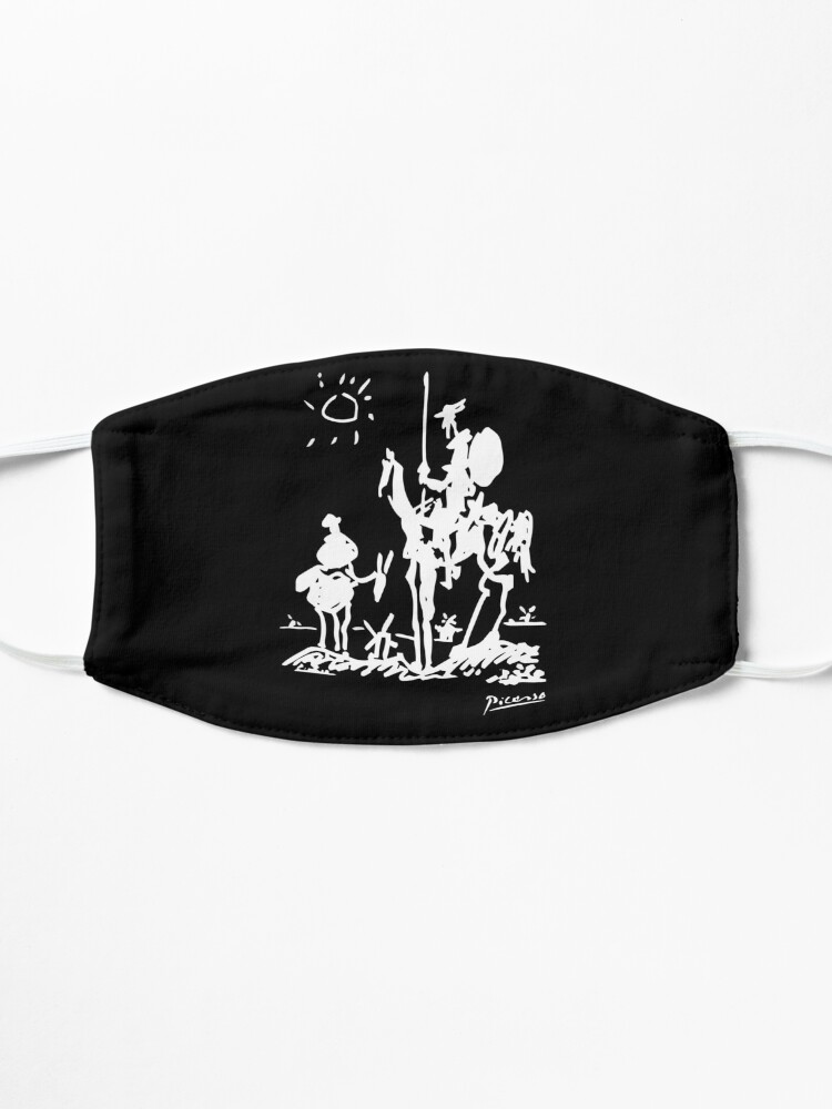 Alternate view of Pablo Picasso Don Quixote 1955 Artwork Shirt, Reproduction Mask