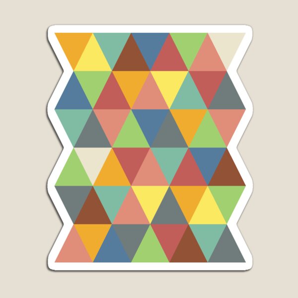 Aperçu de l'œuvre Triangles hippies créée et vendue par GreenNote.