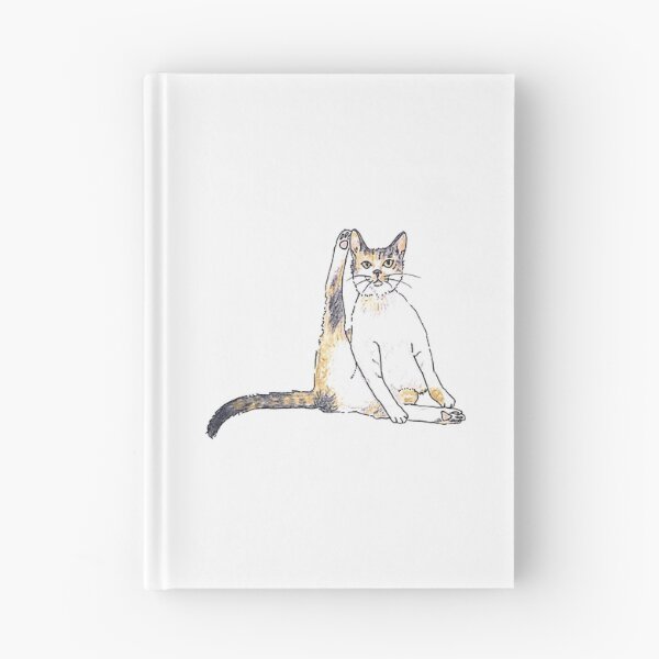 Item preview, Illustrated Sitting Short-hair Tri-color Tabby Kitty Cat  designed and sold by BusyBee Argentina.