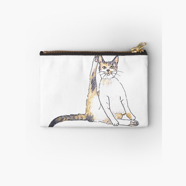 Item preview, Illustrated Sitting Short-hair Tri-color Tabby Kitty Cat  designed and sold by BusyBee Argentina.