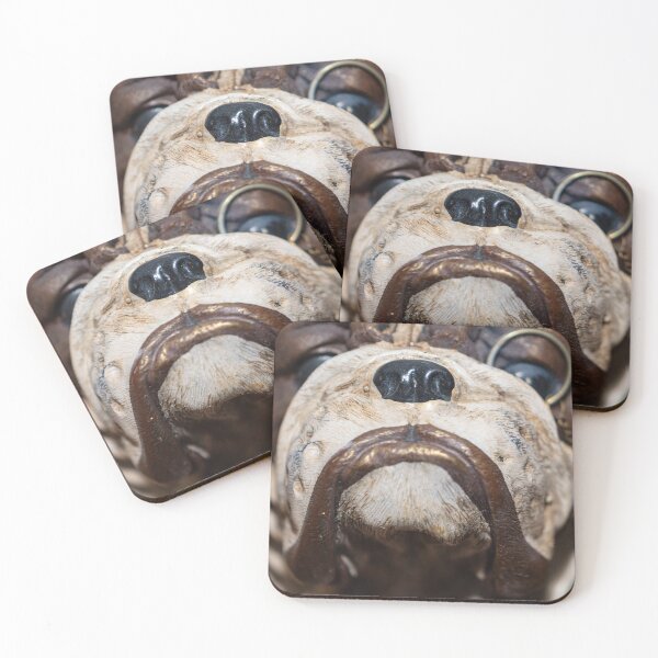 Item preview, Detail of the muzzle of a bulldog dog in a comic style designed and sold by brambillasimone.
