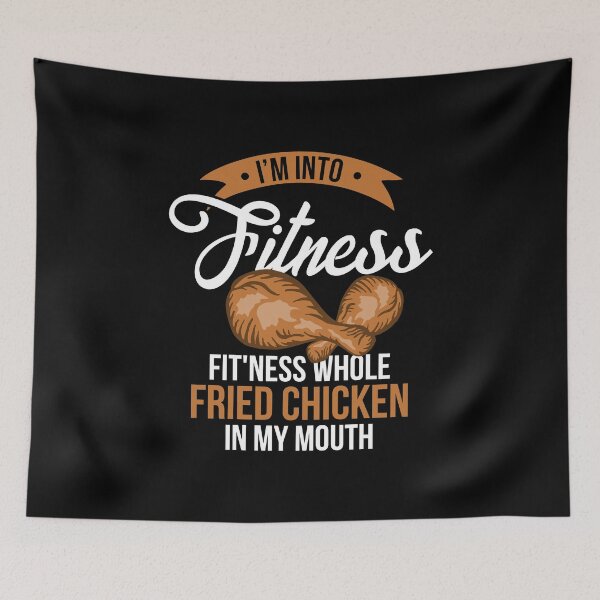 Item preview, I'm Into Fitness Whole Fried Chicken Foodie Gift designed and sold by haselshirt.