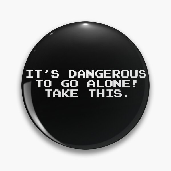 It’s dangerous to go alone! Take this black mask Pin