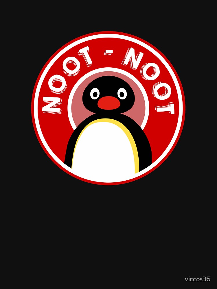 Imagen 7 de 7, Camiseta clásica con la obra Pingu / Noot Noot (Pingu el pingüino) - Rojo, diseñada y vendida por viccos36.
