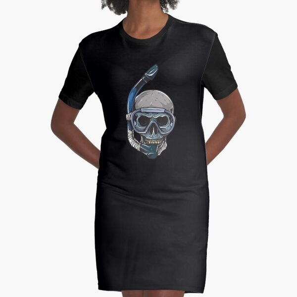 Item preview, Funny freediver skull skullart -  snorkeler designed and sold by ShirtsGifts.