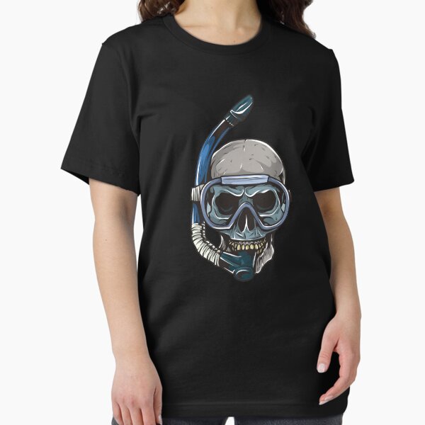 Item preview, Funny freediver skull skullart -  snorkeler designed and sold by ShirtsGifts.