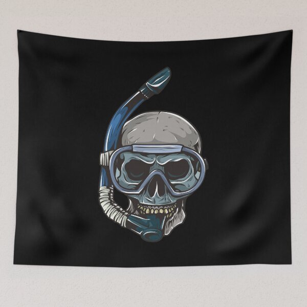 Item preview, Funny freediver skull skullart -  snorkeler designed and sold by ShirtsGifts.