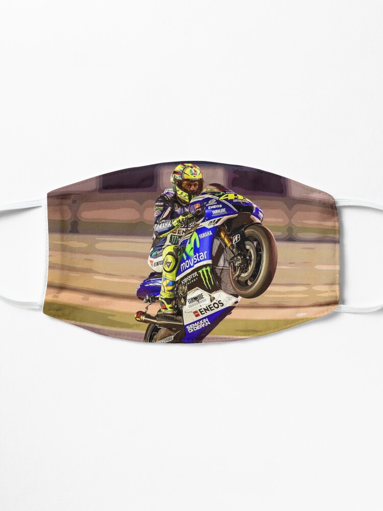 Masque ''Valentino Rossi fait un wheelie 3 Résumé' : autre vue