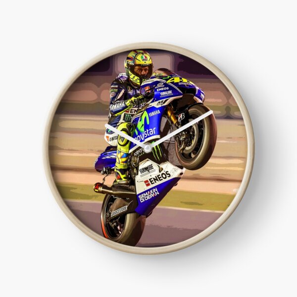 Valentino Rossi fait un wheelie 3 Résumé Horloge