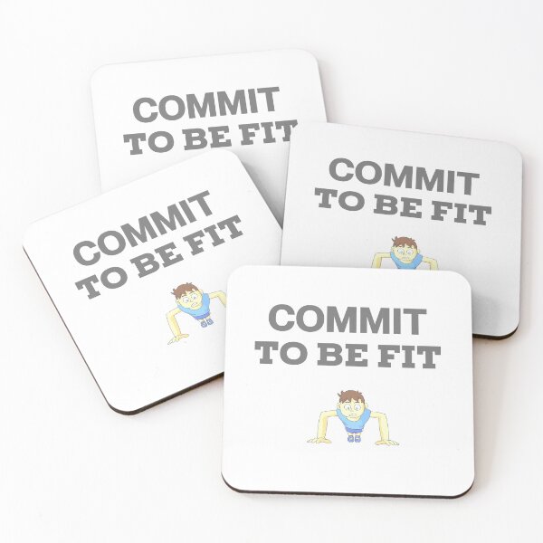 Item preview, Commit To Be Fit: Push-up designed and sold by PODLAVADIA ⭐ ⭐ ⭐ ⭐ ⭐.