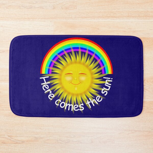 Item preview, Here comes the Sun and Rainbow (White text) designed and sold by InterestingImag.