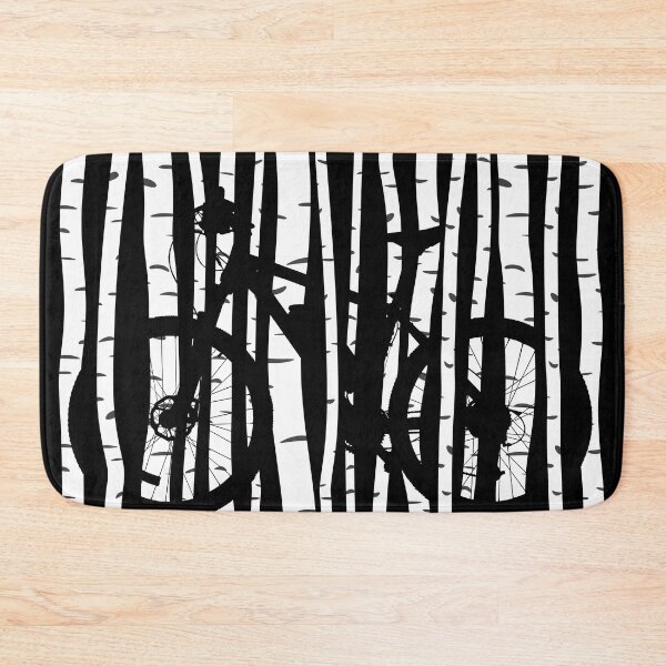 Item preview, Mountain Bike in a Birch Tree Forest designed and sold by Rahdoo.
