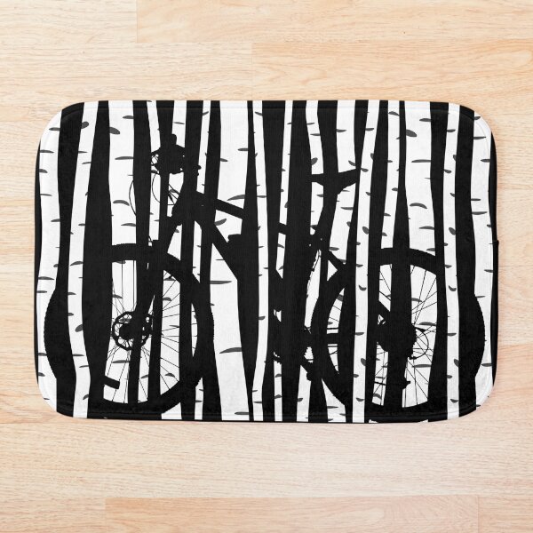 Item preview, Mountain Bike in a Birch Tree Forest designed and sold by Rahdoo.