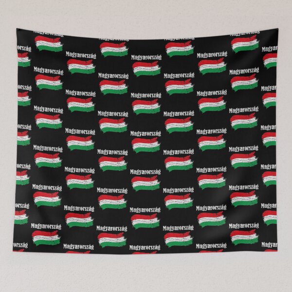 Item preview, Magyarország Hungarian Flag Vintage Graphic - Hungary Lovers Tourists Souvenir Cool National Gift designed and sold by FunnySunny T-Shirts.