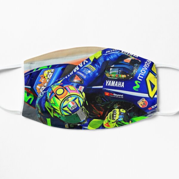 Valentino Rossi hanging in the corner abstract Mask