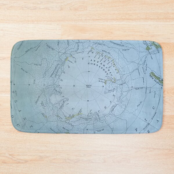 Item preview, South Pole antique map 1800s, Antarctica, South America, Australia, New Zealand designed and sold by djrunnels.