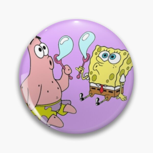 Item preview, Spongebob and Patrick blowing bubbles purple  designed and sold by ItsDaisyYT.