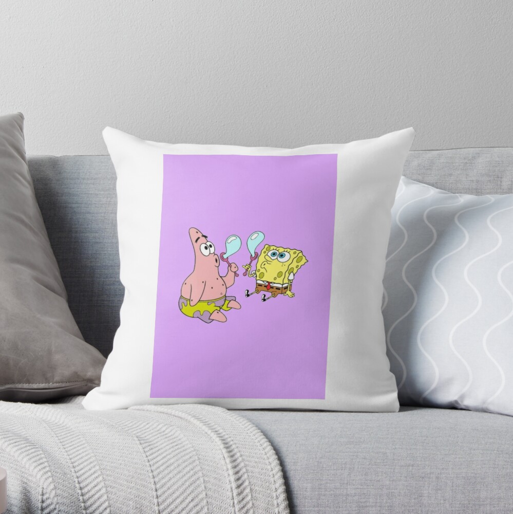 spongebob and patrick pillow fight