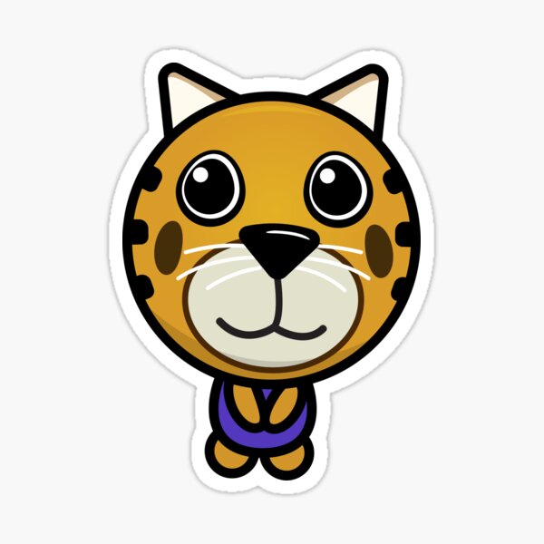 Tigry Tiger Game Character Sticker By Theresthisthing Redbubble - funny cat decal 8 roblox