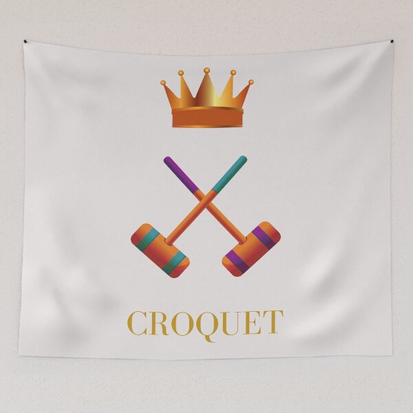 Item preview, Croquet mallets and crown designed and sold by Delicarte.