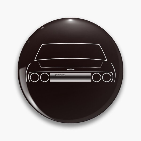 Item preview, Jensen Interceptor classic car outline graphic (white) designed and sold by soitwouldseem.