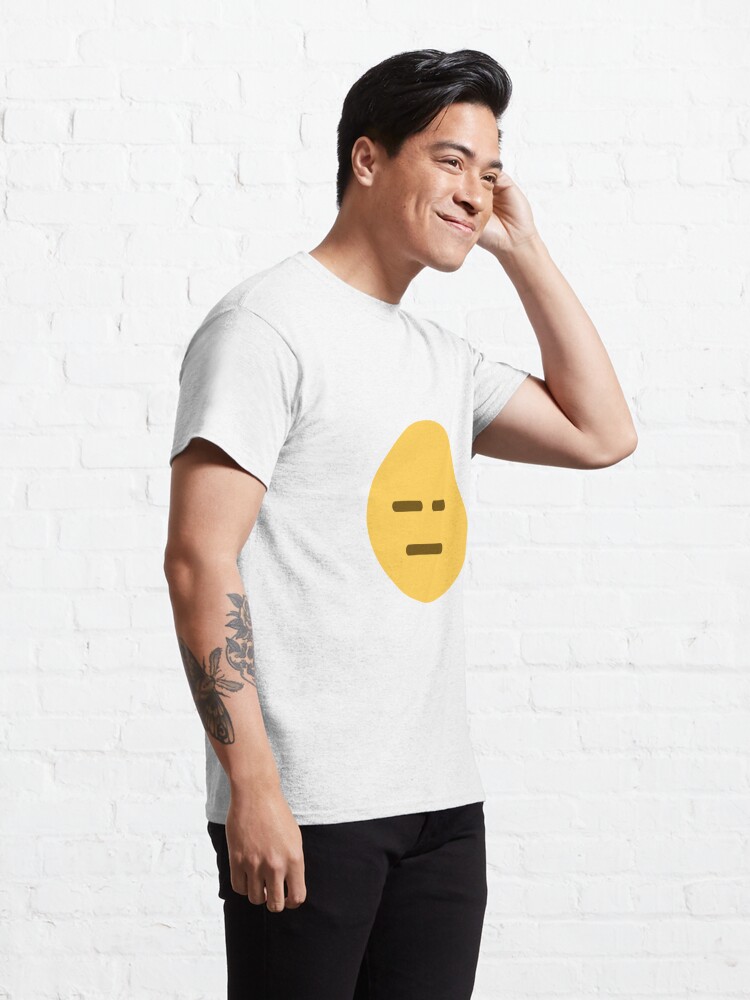 Discover Expressionless face emoji Classic T-Shirt | Smiley Face Classic T-Shirt
