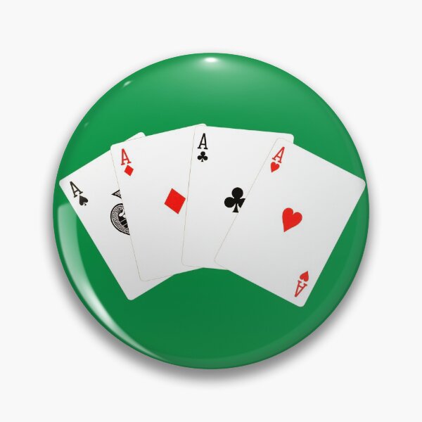 Item preview, Four ase isolated on a green. designed and sold by IaroslavB.