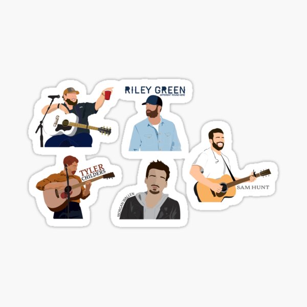Country Singer Sticker Pack Sticker