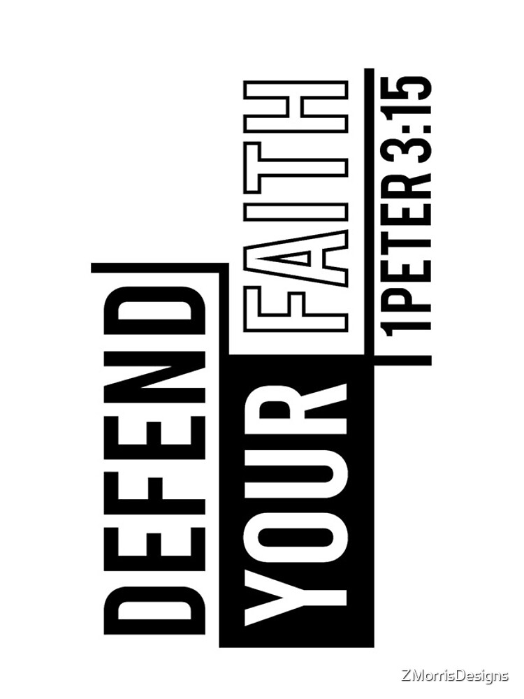 Thumbnail 4 of 4, iPhone Case, Defend Your Faith designed and sold by ZMorrisDesigns.