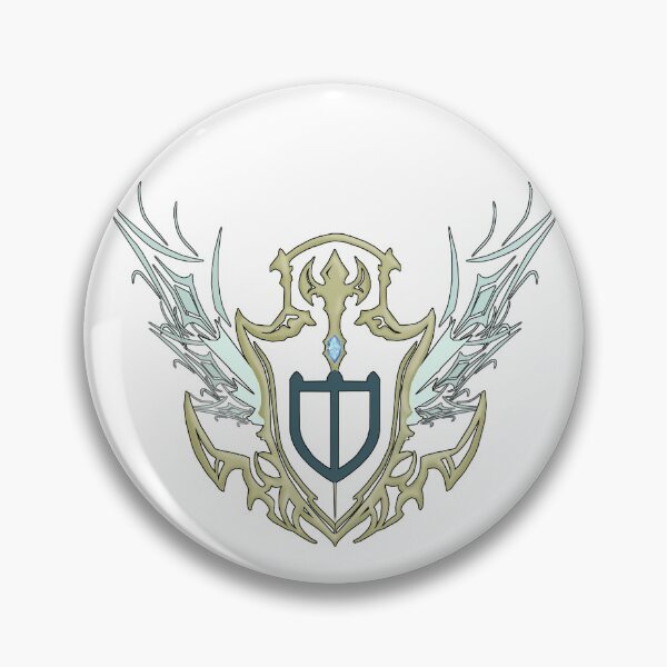 Item preview, Final Fantasy XIV Paladin Shield (Black Outline) designed and sold by twitchleah.
