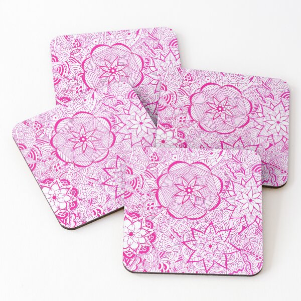 Item preview, Hot Pink Mandala Improvisation designed and sold by MarisaGoncalves.