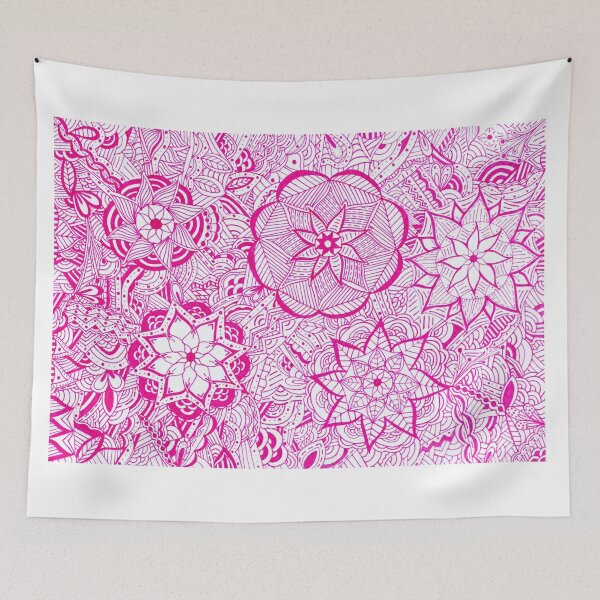Item preview, Hot Pink Mandala Improvisation designed and sold by MarisaGoncalves.