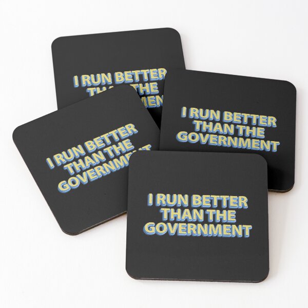 Item preview, I run better than the government, funny political designed and sold by Gold Wings Tees.