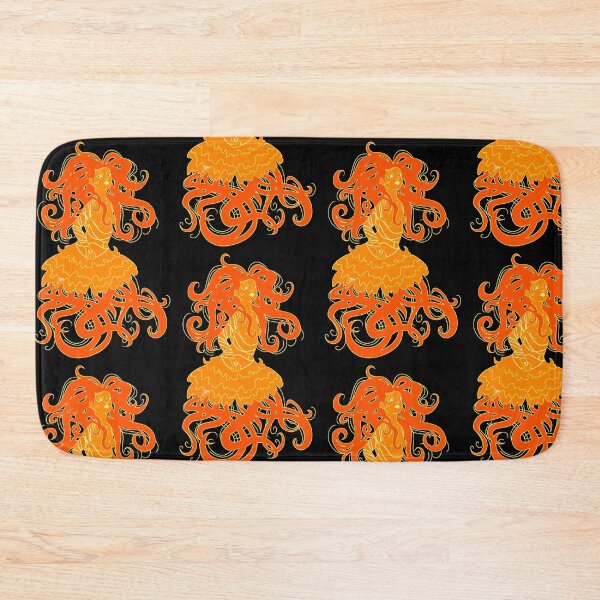 Item preview, Jellyfish Mermaid- tangerine designed and sold by Jenny Kirk.