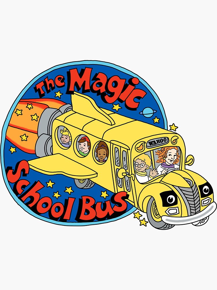 Thumbnail 3 von 3, Sticker, Aufkleber „Magischer Schulbus“ designt und verkauft von Sara-tonin.
