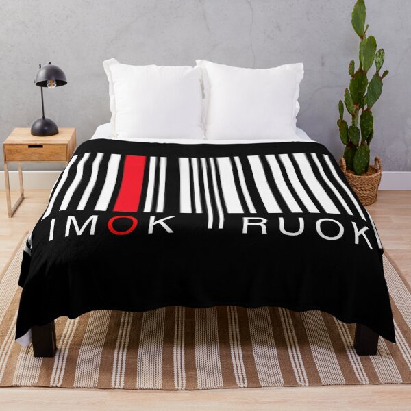 Item preview, IMOK RUOK? Barcode designed and sold by F2GClothing.
