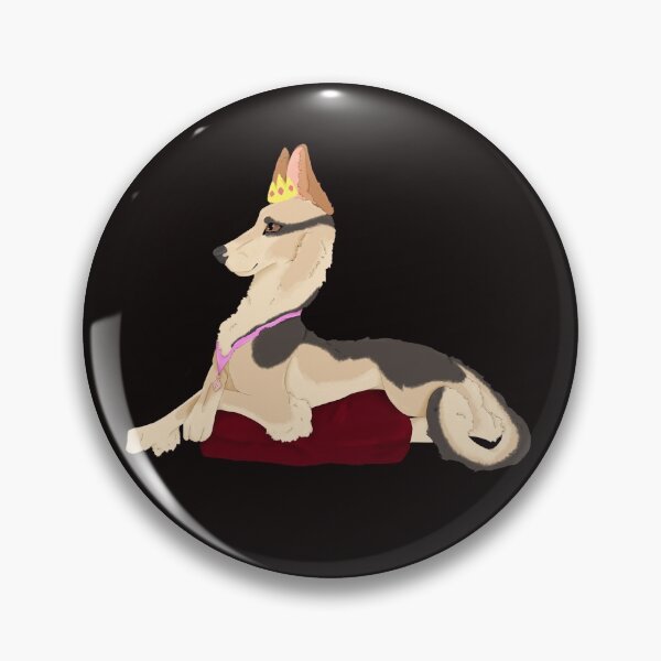 Item preview, Panda German Shepherd with crown designed and sold by BastianTheMutt.