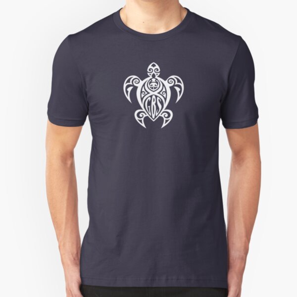GBS Turtle White Slim Fit T-Shirt